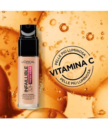 L'Or al Paris Infaillible 24h Fresh Wear Make-up No. 110 Rose Vanilla - High Opacity Long-Lasting Foundation 30 ml (1 Pack) | Shop Internationally - Buy Online on GoSupps.com