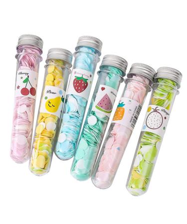 Healifty Portable Soap Sheets Cleaning Soap Disposable Soap Tablets Bottled Soap Flakes Cleaning Agent for Kitchen Toilet Outdoor Travel Camping Hiking 6PCS