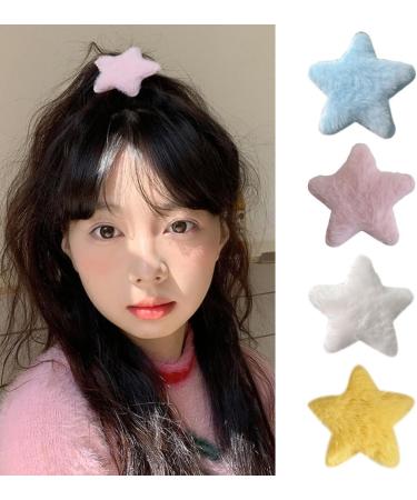 PLCPDM Hair Clip Star Yellow Bangs Clip s Duckbill Clip Headdress Hair Accessories Furry Hairpin Green - Buy Online on GoSupps.com