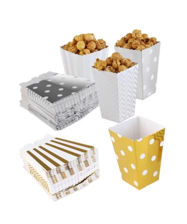 LALAFINA 50pcs Boxes sector cardboard supplies Chicken Popcorn Box Party Candy Cartons vintage Popcorn carton popcorn box carton snack Popcorn candy container decorate Cardboard popcorn