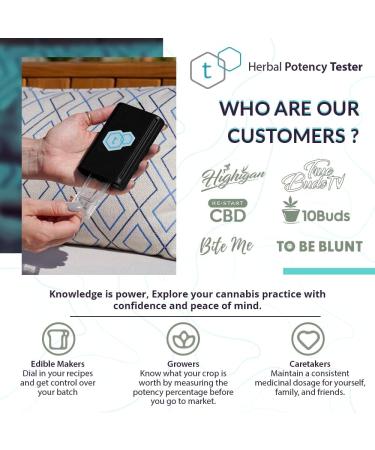tCheck Portable Potency Tester | New UV Spectrometer Technology for Fast & Accurate Results | App Controlled Home Tester (Black) - Buy Online on GoSupps.com