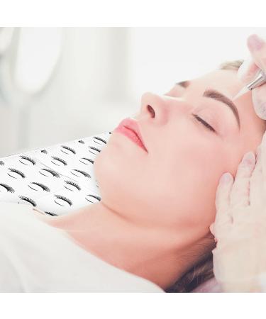 250 Pcs Disposable Lashing Bibs for Lash Extensions - White with Lash Print Design | Eyelash Extension Supplies for Nail Art, Tattoo, Medical & Personal Use - Buy Online on GoSupps.com
