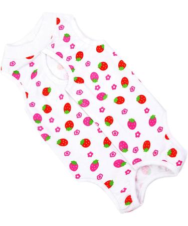 Selmai Medical Pet Shirt for Dogs & Cats - Soft Cotton E-Collar Alternative | Wound Protection & Nursing Clothing | Prevent Licking & Skin Diseases - Red M (Strawberry) - Buy Online on GoSupps.com