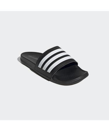 Buy adidas Unisex Adilette Comfort Slides 44.5 EU - Core Black & Cloud White | International Shipping Available - Buy Online on GoSupps.com