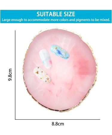 WOSO Pink Resin Nail Art Palette | Nail Polish Mixing Tray & DIY Accessories for Nail Design - Buy Online on GoSupps.com
