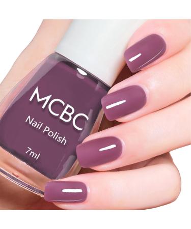 Purple Nail Polish - Grape Purple Nail Varnish - Peel Off Quick Dry Water-Based Formula No Smell Non Toxic Nail Polish - Stylish Nail Polish for DIY Nail Art