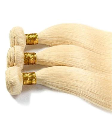 Elailite Real Hair Tresses - 30cm Brazilian Human Hair Bundles Extensions #613 Bleached Blonde 100g - Smooth Quality Hair Extensions - Buy Online on GoSupps.com