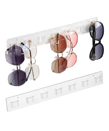 Glassen holder wall 2 pieces transparent acrylic sunglasses storage organizer glasses wall holder glasses stand for several glasses hanging the glasses glasses display