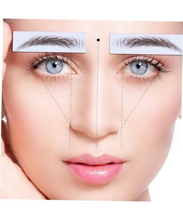 Healeved Fake Eyebrow Stickers 4pcs Eyebrow Stickers Waterproof Eyebrow Transfers 4 Transfer Paper with Ink Tool Hair - Buy Online on GoSupps.com