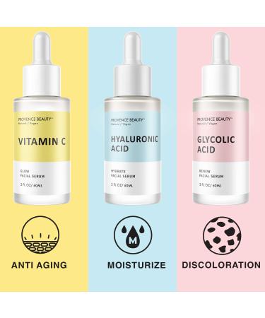 Vitamin C Serum for Face - Brightening & Anti-Aging Treatment with Hyaluronic Acid, Green Tea, Vitamin C and E - 2 Fl Oz - Buy Online on GoSupps.com