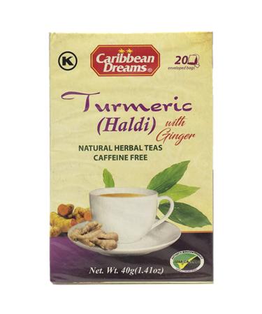 2 x Caribbean Dreams Tumeric Ginger Tea 6 x 20 s
