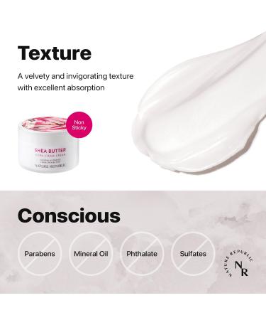 Nature Republic Shea Butter Steam Cream Ultra - Lightweight Face Cream for Dry Skin Skin Barrier Repair (3.38 fl. oz) - Buy Online on GoSupps.com