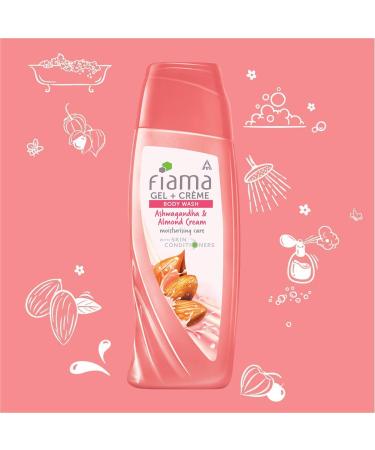 Buy Fiama Body Wash - Ashwagandha & Almond Cream 200ml | Nourishing & Hydrating | International Shipping Available - Buy Online on GoSupps.com