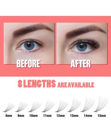 500 Fans 10D/12D C/D Curl 0.05mm Soft Handmade Volume Lash Extensions - 9mm Natural Eyelash Fans - Buy Online on GoSupps.com