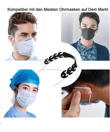 YXHZVON 20 pcs Mask Strap Extender Set - Adjustable Ear Saver Clips for Kids & Adults - Anti-Slip Soft Mask Hook - Buy Online on GoSupps.com