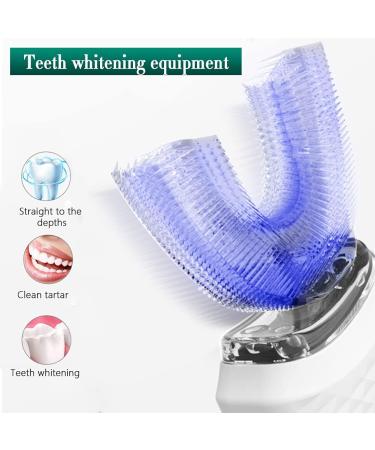 ZWPARTS Ultrasonic Toothbrush Electric Toothbrush 360 Automatic Ultrasonic Toothbrush Cold Teeth Whitening Instrument Toothbrush IPX7 Waterproof (White) - Buy Online on GoSupps.com