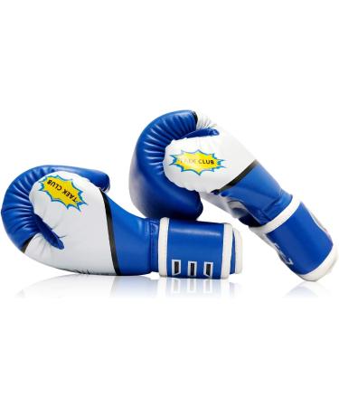 Children's Boxing Gloves for Ages 5-12 | Ccke Training Gloves for Boys & Girls - Kickboxing & Muay Thai - Blue - Buy Online on GoSupps.com