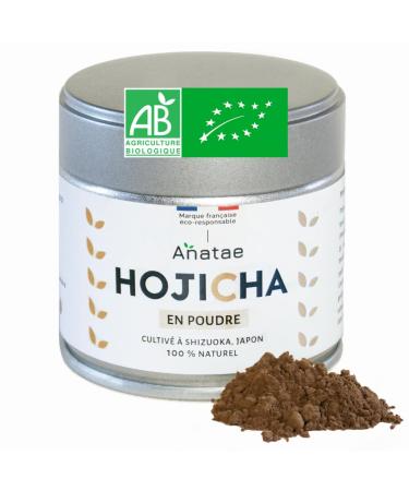 Anatae Marque fran aise - Th Hojicha bio japonais - 100% poudre de th vert hojicha bio pour hojicha traditionnel hojicha latte ou p tisserie - Origine Shizuoka Japon. 30 g (30)