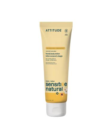 ATTITUDE Baby Lotion for Sensitive Skin with Oat EWG Verified Plant and Mineral-Based Ingredients Vegan Personal Care Products Unscented 8 Fl Oz 8 Fl Oz (Pack of 1)