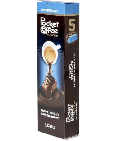 Pocket Coffee Espresso Coffee praline with decaffeinated DEK espresso liquid fine whole milk chocolate and semi-bitter 5 pralines - Buy Online on GoSupps.com