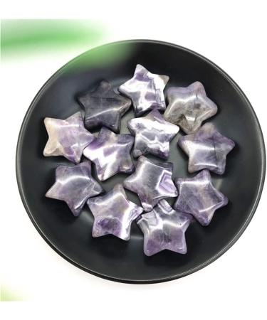 1 Pack 30mm Natural Fantasy Amethyst Gemstone Stars Suitable for Furniture Decoration Crystals Chakra Reiki Balancing - Buy Online on GoSupps.com