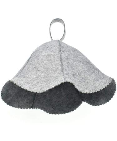 Premium Gray Sauna Hat - Unisex Felt Sauna Cap for Home & Spa | Essential Sauna Accessory - Buy Online on GoSupps.com