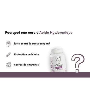 Mature Skin & Hydration - Hyaluronic Acid - Combined with Collagen + Vitamin C + Vitamin E - 90 Capsules - 3 Months - Belle & Organic Food Supplement - Made in France - Buy Online on GoSupps.com