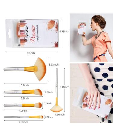 Bright Yellow Makeup Brushes Set - Professional Cosmetic Brush Set with Travel Bag, Cruelty-Free Fibers - Buy Online on GoSupps.com