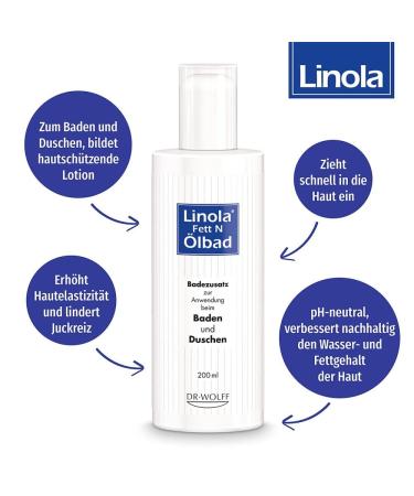 Buy Linola Fat & Oil Bath 200ml - Nourishing Skin Care for All Skin Types | International Shipping Available - Buy Online on GoSupps.com