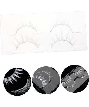 DOITOOL 2 Pairs White False Eyelashes 3d Makeup Tools Chemical Fiber Artificial - Buy Online on GoSupps.com