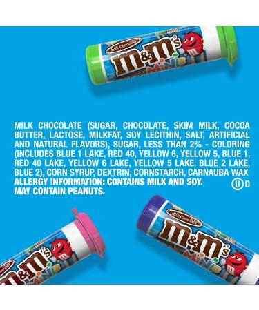 Broadway candy M&M'S Lot de 24 tubes de bonbons au chocolat au lait Taille mini 50 g - Buy Online on GoSupps.com