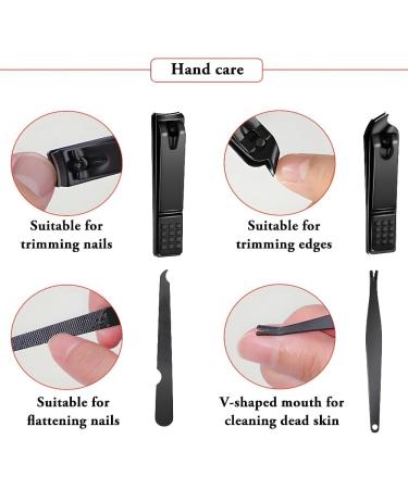 Portable Fine Nail Clipper Set Home Manicure Tools Men and Women Nail Clippers Nail Gouge Pedicure Knife Multifunctional - Buy Online on GoSupps.com