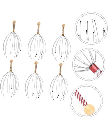 Beaupretty 12-Piece Scalp Care Massager Set | Head Massage Tool & Shampoo Scrubber | Wooden & Steel Hair Brush for Relaxation - Buy Online on GoSupps.com