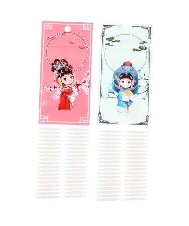 DOITOOL 2 Sets Lifting Belt Instant Eye Lift Tape Eyelid Lifter Strips for Hooded Eyes Glue Single Sided