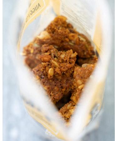 BeeFree Warrior Mix Gluten Free Granola Bites | Paleo, Low Carb, Grain Free | Preservative & Oat Free | Ideal for Yogurt & Low Calorie Snacks | Auggys Original Mix - 9oz Bag - Buy Online on GoSupps.com