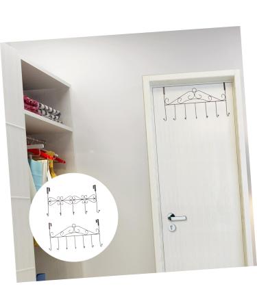 Alipis 2pcs Door Hook Wall Mounted Clothes Hanger Door Coat Hanger Punching Hanger Kitchen Door Drawer - Buy Online on GoSupps.com