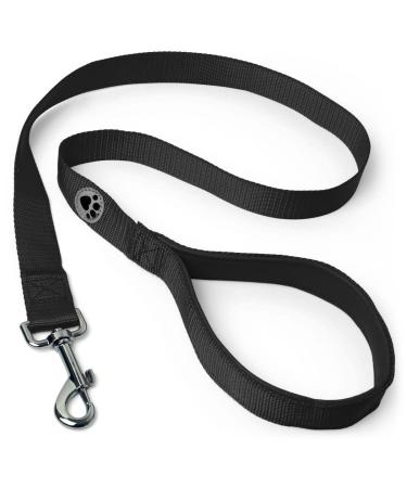 iGadgitz Home U7227 Padded Dog Lead Padded Handle Dog Lead Padded Dog Leash -Black -122cm (1.22m) 4ft 122cm (1.22m) - 4ft Black