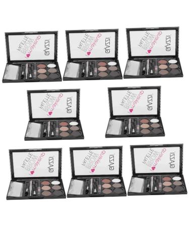 Healvian 8 Sets Eyebrow Powder Set Lady Eyebrow Powder Matte and Brow Makeup Eyeow Mp e Abs