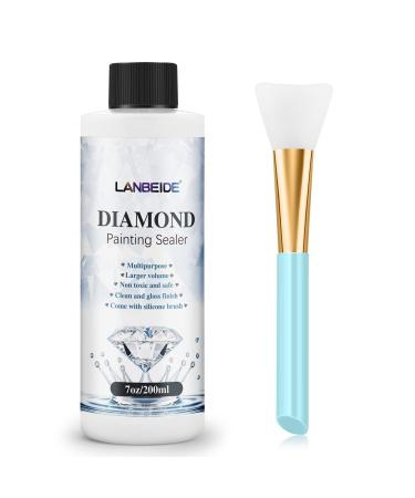 LANBEIDE Diamond Painting Sealer 120ML, 5D Diamond Painting Glue Permanent  Hold & Shine Effect Sealer for Diamond Painting and Puzzle Glue (4 OZ)