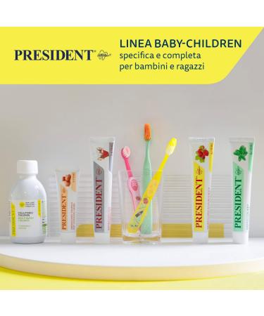  President President ChilDREN Grout Kit 2 x 6 to 12 Years Old Antiplaque Anti-Decay Strengthens and Protects Tooth Enamel Alcohol Free 2 x 200 ml - Buy Online on GoSupps.com