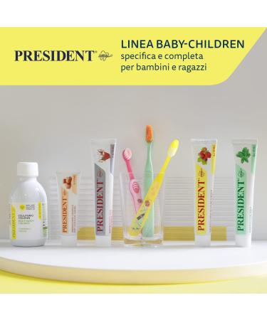 President Toothpaste Junior 6+ - Strawberry Flavor Anti-Cavity Protection Safe for Kids | No Parabens SLS Allergens | 30-50 ml - Buy Online on GoSupps.com