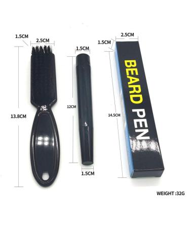 Beard Pen Filler Pencil & Brush - Waterproof Beard Enhancer & Moustache Coloring Tools - Buy Online on GoSupps.com