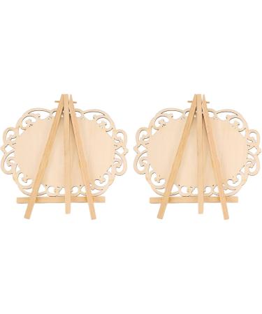 Panysilioer Set of 2 Nail Art Display Board Colour Cards Frame Wooden Board Display Board Manicure Tool Oval - Buy Online on GoSupps.com