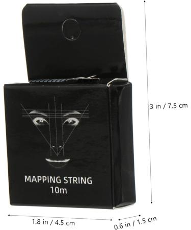 Gogogmee Ink Pattern Embroidery Thread Ruler Brows Eyebrow Mapping Thread Brow Stencil Brow Ruler Draw a Line - Buy Online on GoSupps.com