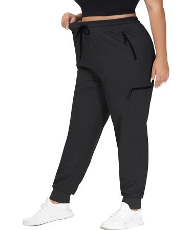 SEKINO Women's Plus Size Quick Dry Hiking Cargo Pants - Black 3X - Buy Online on GoSupps.com