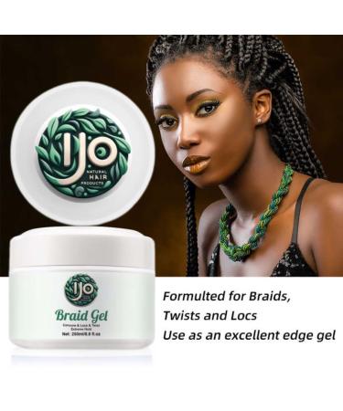Ultra Hold Braiding Gel - Flake-Free Non-Greasy Moisturizing Formula for Perfect Braids Twists & Locs - 8oz Clear | International Shipping - Buy Online on GoSupps.com