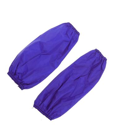Healifty 1 Pair Oversleeves Waterproof Kitchen Arm Cover Sleeves Oilproof PVC Forearm Protector for Dishwashing Cooking Gardening (Blue)