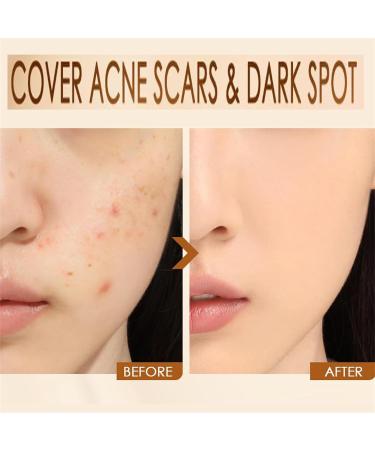 2 in 1 Foundation Anti-Wrinkle Concealer Built-in Brush Foundation Stick Long-Lasting Waterproof Concealer Long-Lasting Foundation on Skin - Buy Online on GoSupps.com