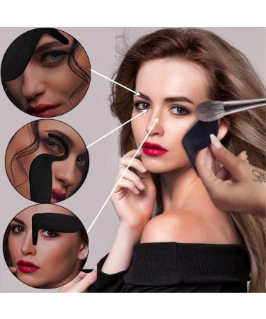 2Pcs Face Contour Makeup Stencils - Lightweight & Durable Tool for Perfect Eye Liner & Contour Makeup - Fits All Face Shapes - Buy Online on GoSupps.com