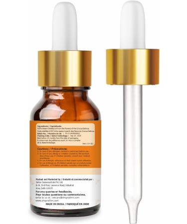 Crysalis Kumkumadi (Crocus Sativus) Oil | Pure & Natural Undiluted Essential Oil- 30 ml with Dropper - Buy Online on GoSupps.com